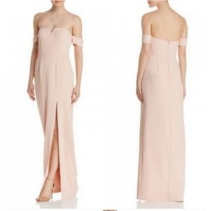 AIDAN  MATTOX OFF SHOULDER CREPE GOWN 🆕